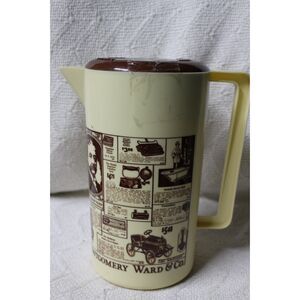VTG Montgomery Ward & Co Pitcher With Plastic Pour Lid (Pre-Owned)